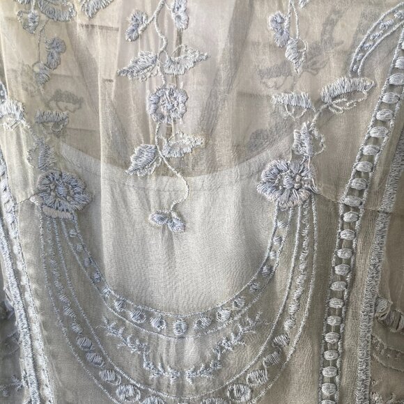 Anthropologie Dress BHLDN Hitherto Lace Embroidered Silk - Picture 4 of 7